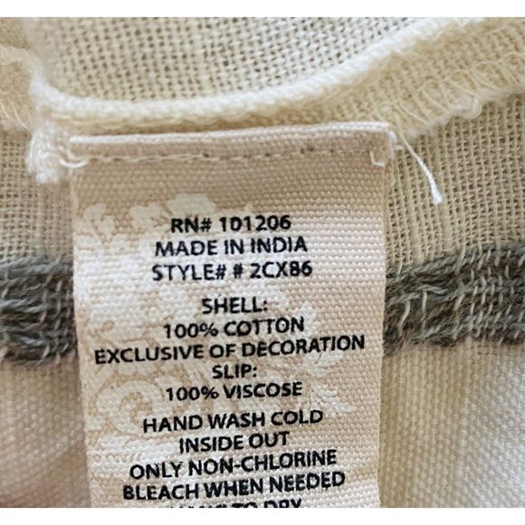 Soft Surroundings Coco de Mer V-Neck Boho Dress Sequin-Embellished Long Sleeve L - Picture 5 of 12